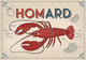 Affiche Homard rouge tomate citron menu marin