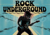 Affiche Underground Musicien Guitare Électrique Rock