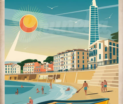 Affiche vintage Palavas-les-Flots