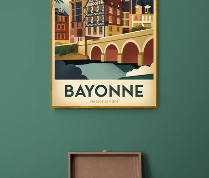 affiche vintage bayonne
