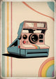 Affiche appareil photo Polaroid rétro années 70