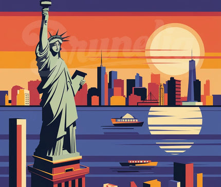 affiche vintage new york