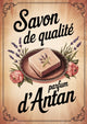 Affiche savon d'Antan lavande vintage