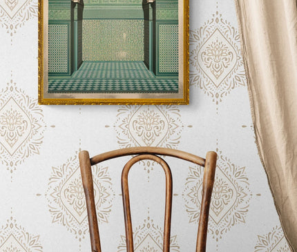 Affiche mosaïques rétro Marrakech