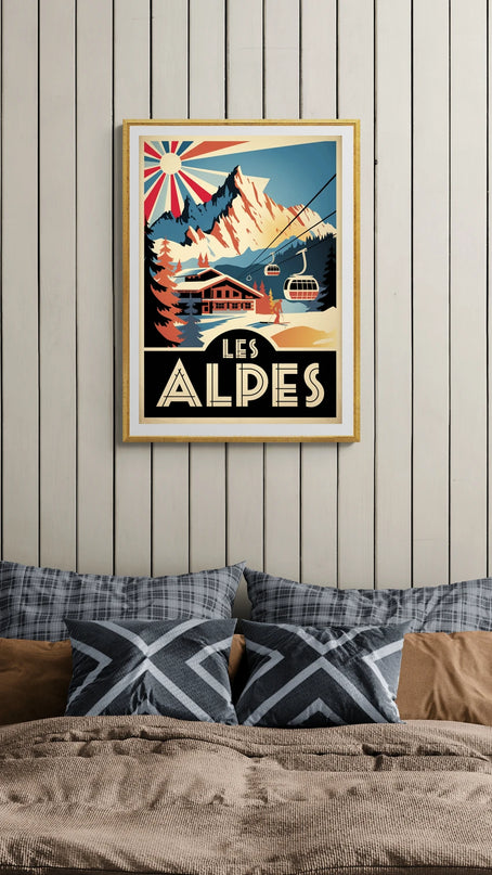 affiche alpes vintage