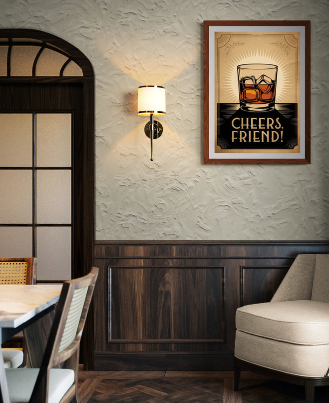affiche vintage bar