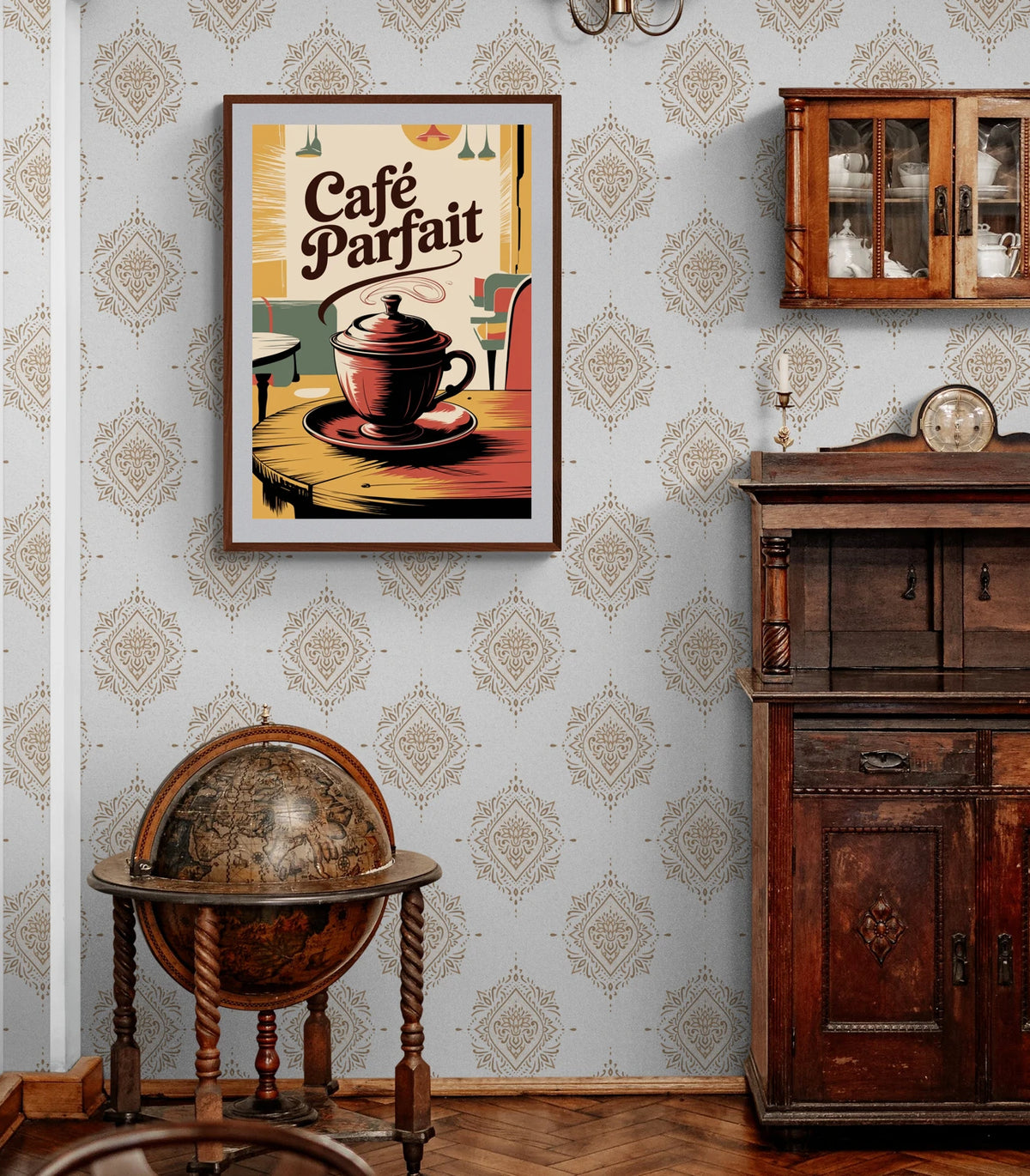 Affiche dessin commercial vintage