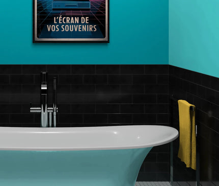 Affiche vintage écran CRT