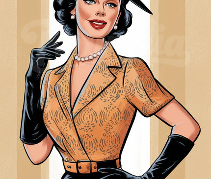 affiche femme vintage