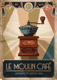 Poster "Le Moulin à Café Authentique"