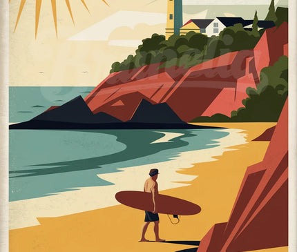 Affiche vintage ambiance du Sud-Ouest