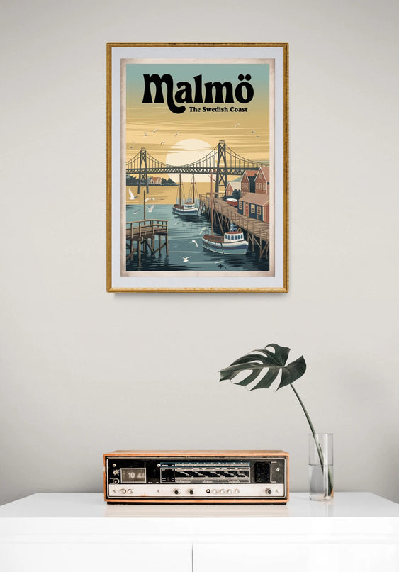Affiche vintage Malmö
