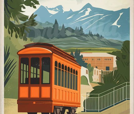 affiche vintage pau