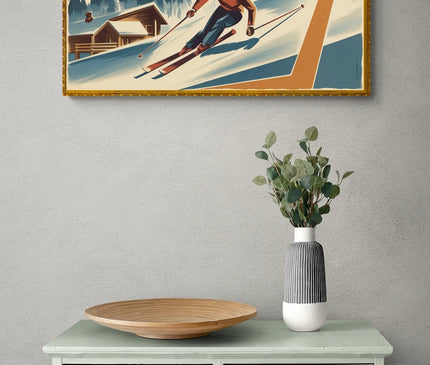 Affiche vintage sports d’hiver