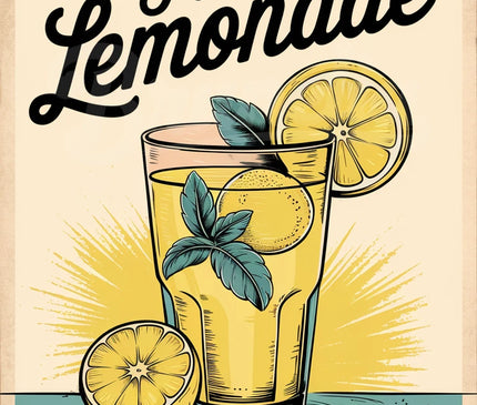 Affiche vintage limonade