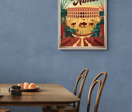 affiche nimes retro