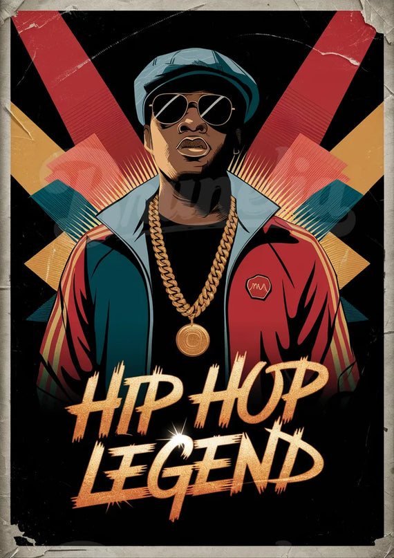 affiche hip hop vintage