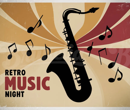 affiche musique vintage