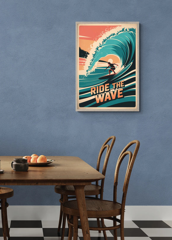 Affiche vintage affiches publicitaires surf