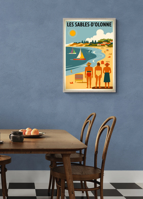 Affiche vintage Les Sables-d’Olonne