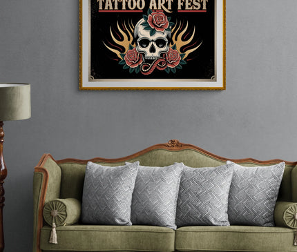 affiche tatouage vintage