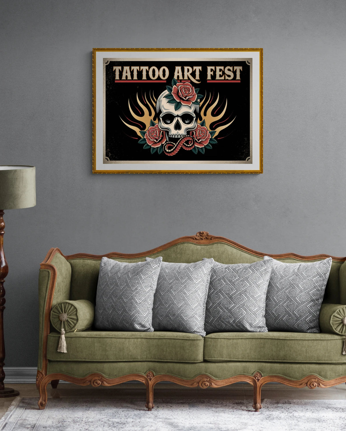 affiche tatouage vintage