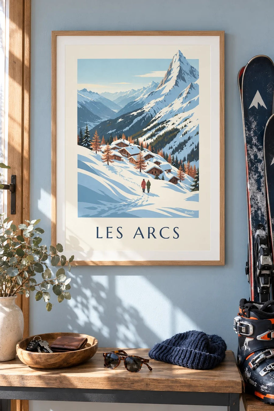 Affiche Les Arcs, panorama sur la Tarentaise : encadrée au mur