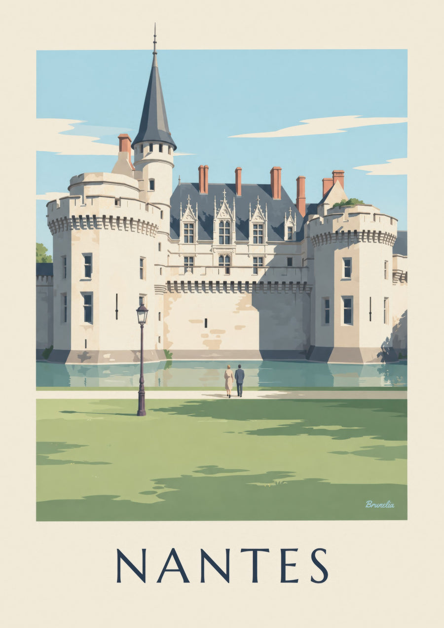 Affiche château des ducs de Bretagne à Nantes
