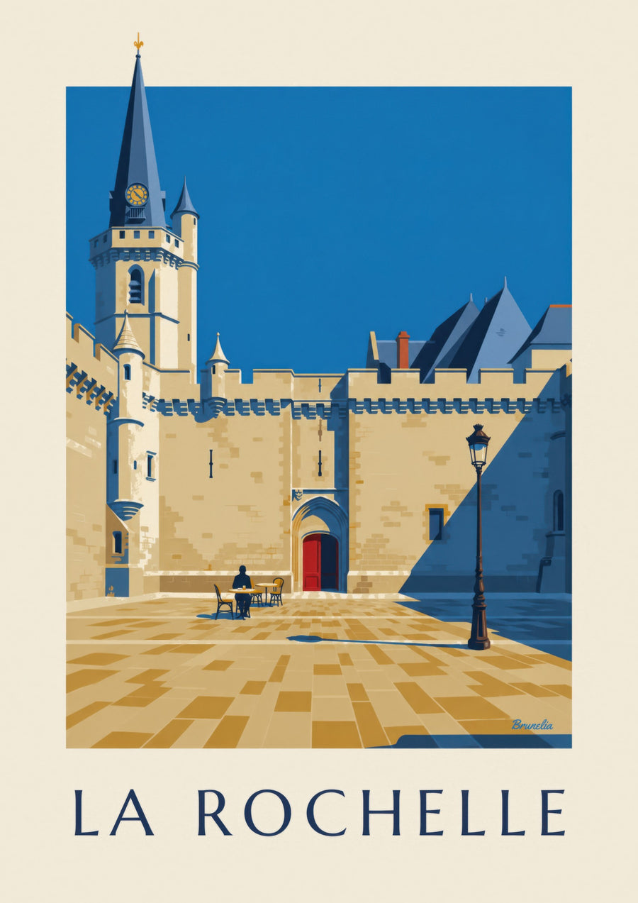 Affiche Hôtel de Ville gothique de La Rochelle