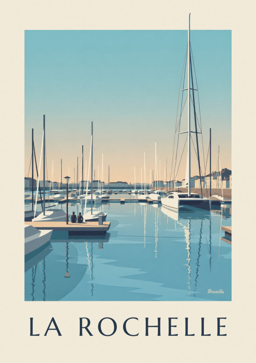 Affiche port de plaisance des Minimes à La Rochelle