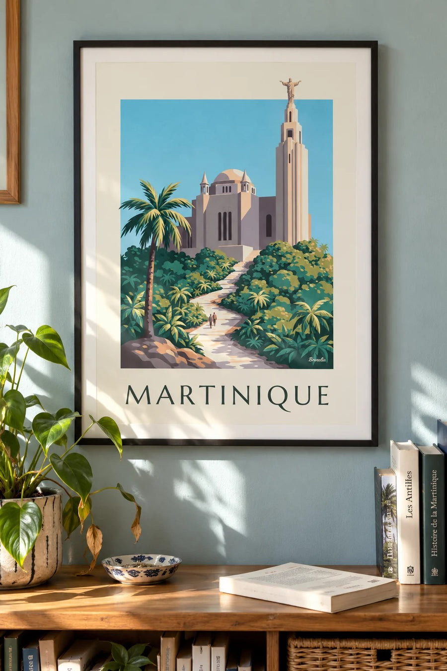 Affiche Martinique, église du Sacré-Cœur de Balata : encadrée au mur