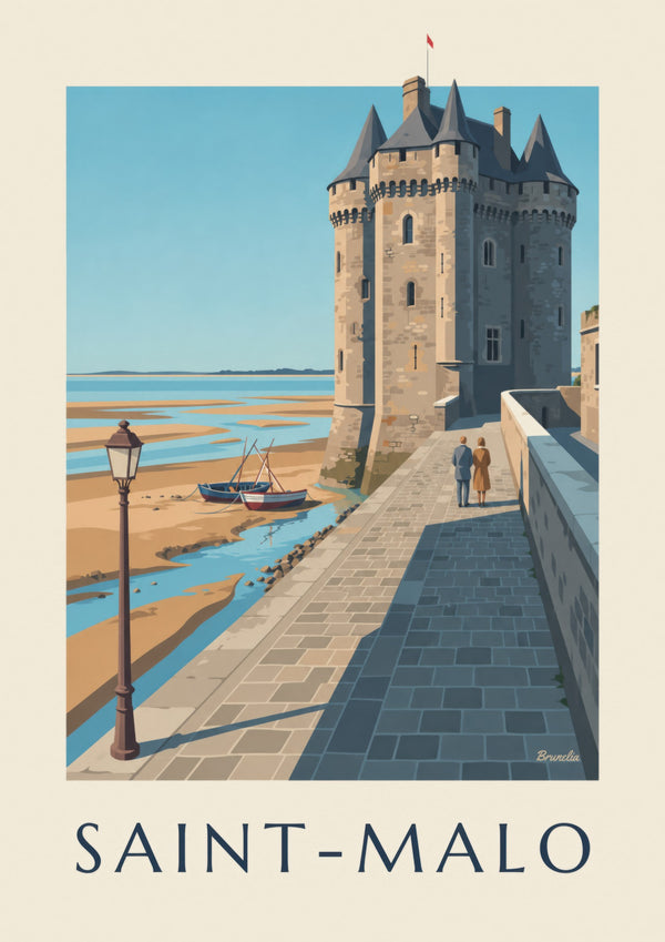 Cartaz da Torre Solidor em Saint-Servan, Saint-Malo