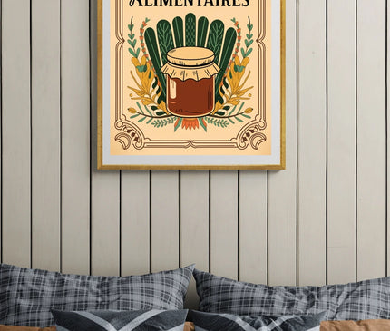 Affiche conserve rétro