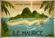 Affiche Île Maurice Destination Tropicale Vintage