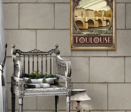 affiche toulouse vintage