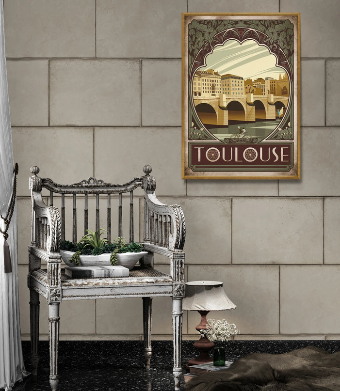 affiche toulouse vintage