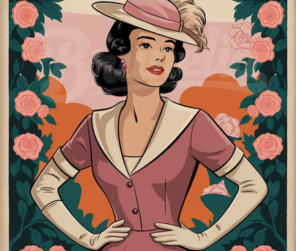 affiche mode vintage 1