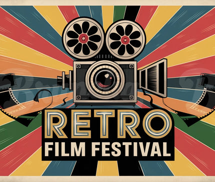 Affiche festival rétro