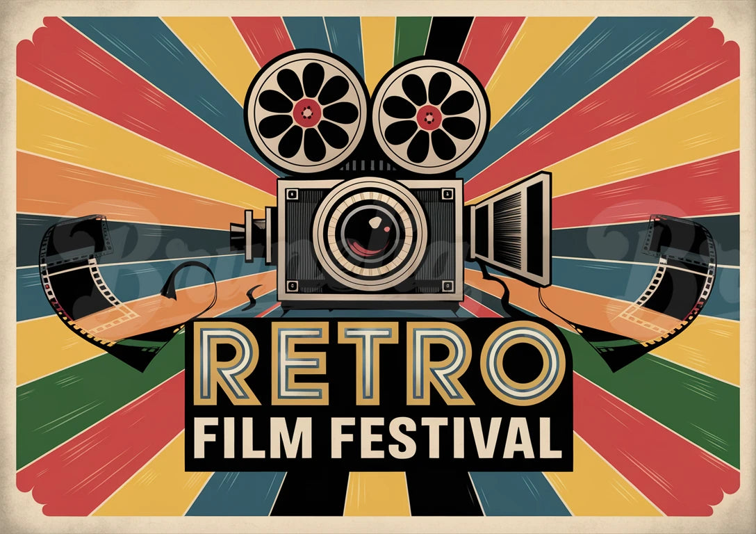 Affiche festival rétro