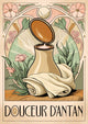 Affiche Douceur d'Antan Flacon de Parfum Art Nouveau