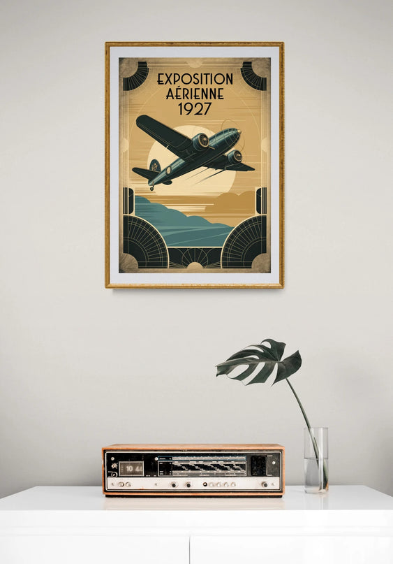 affiche vintage aviation
