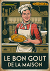 Affiche boulangerie Le Bon Goût de la Maison Art Déco