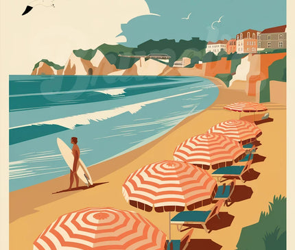 Affiche vintage Biarritz