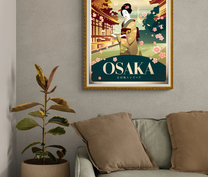Affiche vintage Osaka