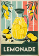 Affiche Limonade maison rétro Art déco
