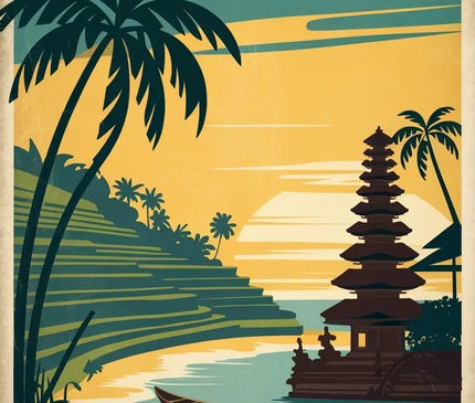 affiche bali vintage