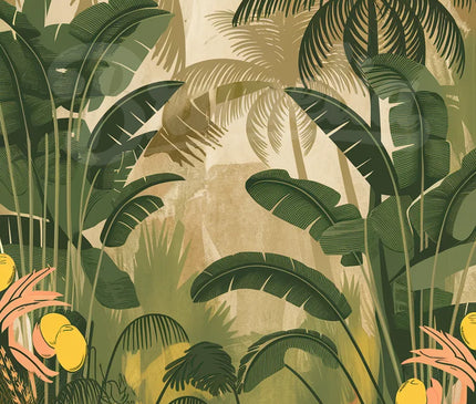 affiche tropicale vintage