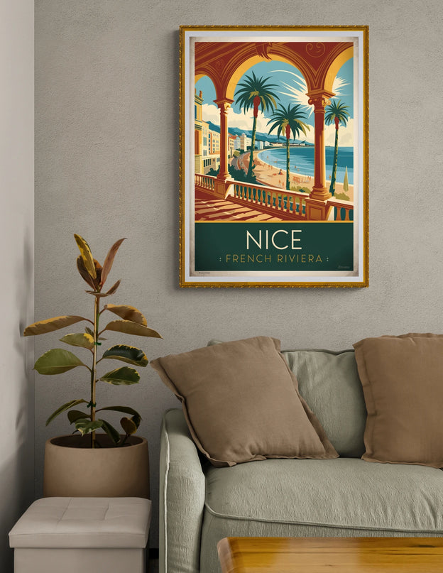 affiche nice vintage
