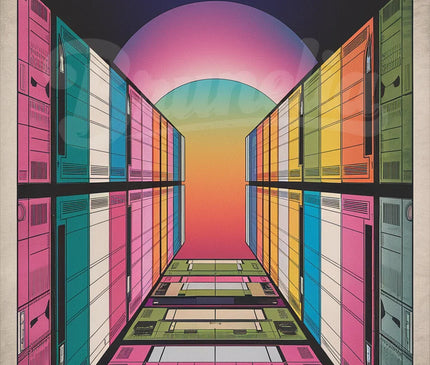 Affiche vintage cassette VHS