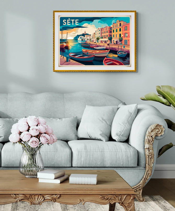 Affiche vintage Sète